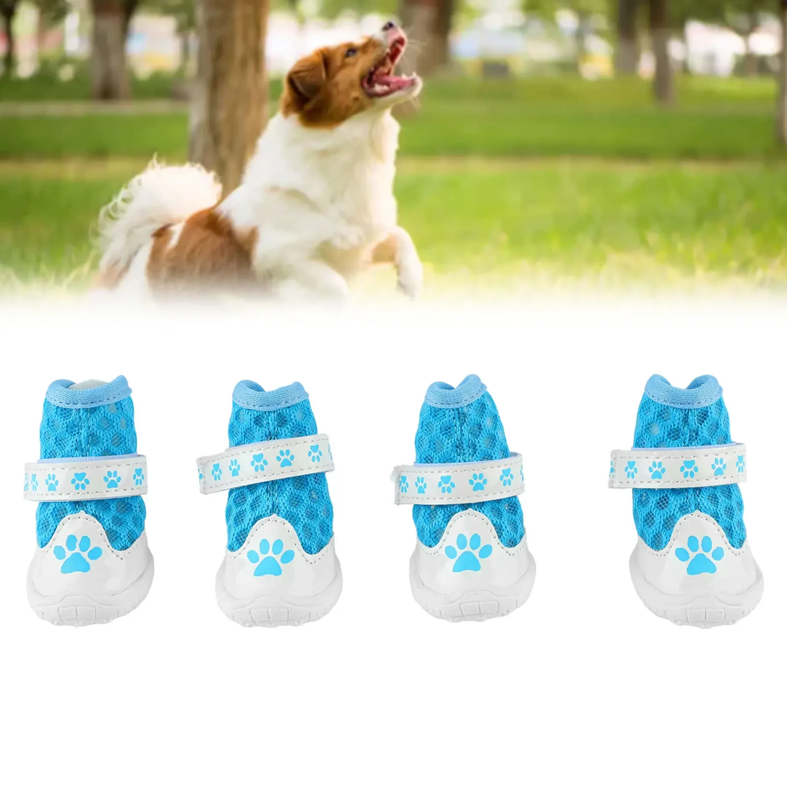 Dog Booties Paw Protector - 용수철 여름 유행 통기성 메쉬 경량