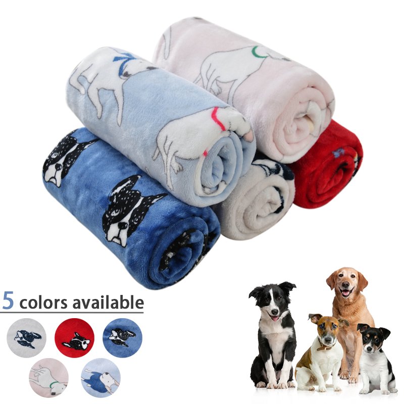 Pet Supplies For Dogs - 부드러운 플란넬 개 침대 담요, 애완