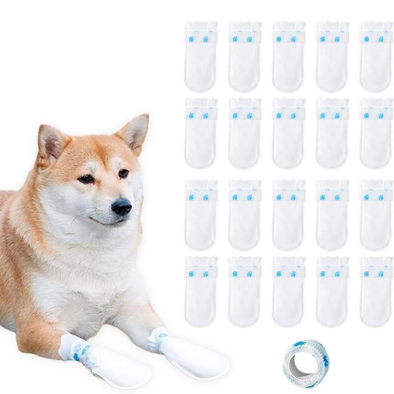 【크리스마스】반려동물 일회용 신발 커버 - 부직포, 방 - Dog Booties Paw Protector 리뷰 및 가격