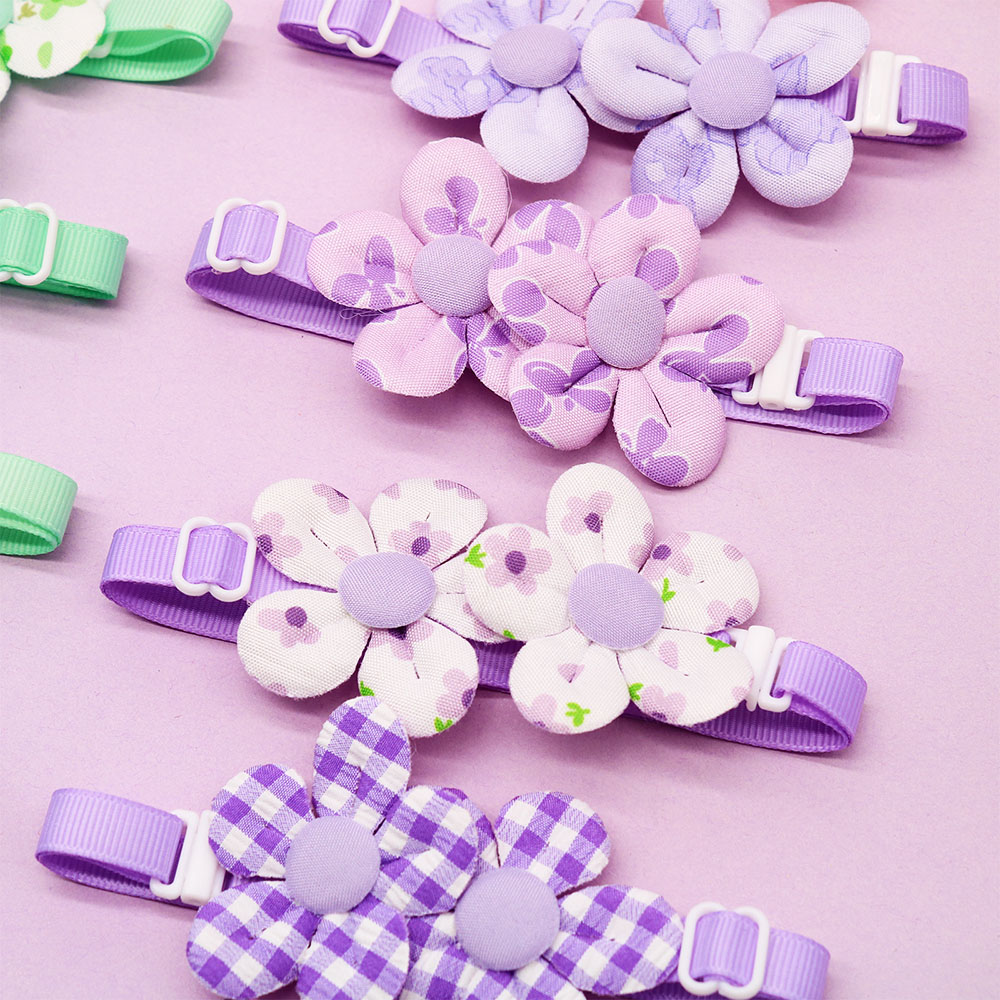 10PCS 꽃 모양 달콤한 개 Bowties 조정 가능 - Pet Supplies Hours 리뷰 및 가격