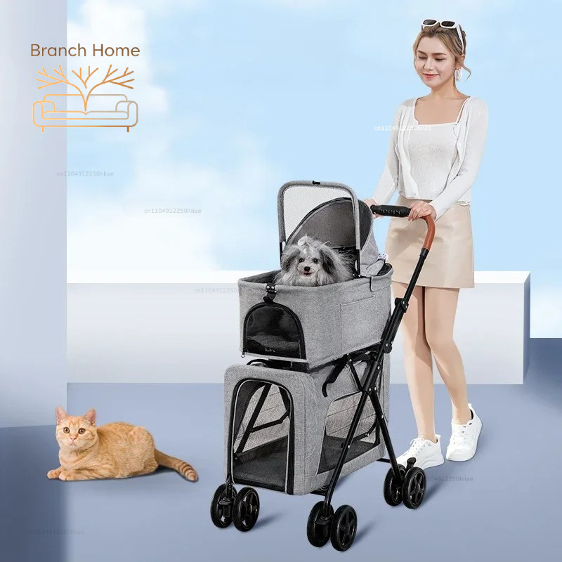 북유럽 애완동물 유모차 접이식 애완용품 범용 야외 산책 - Pet Supplies For Dogs 리뷰 및 가격