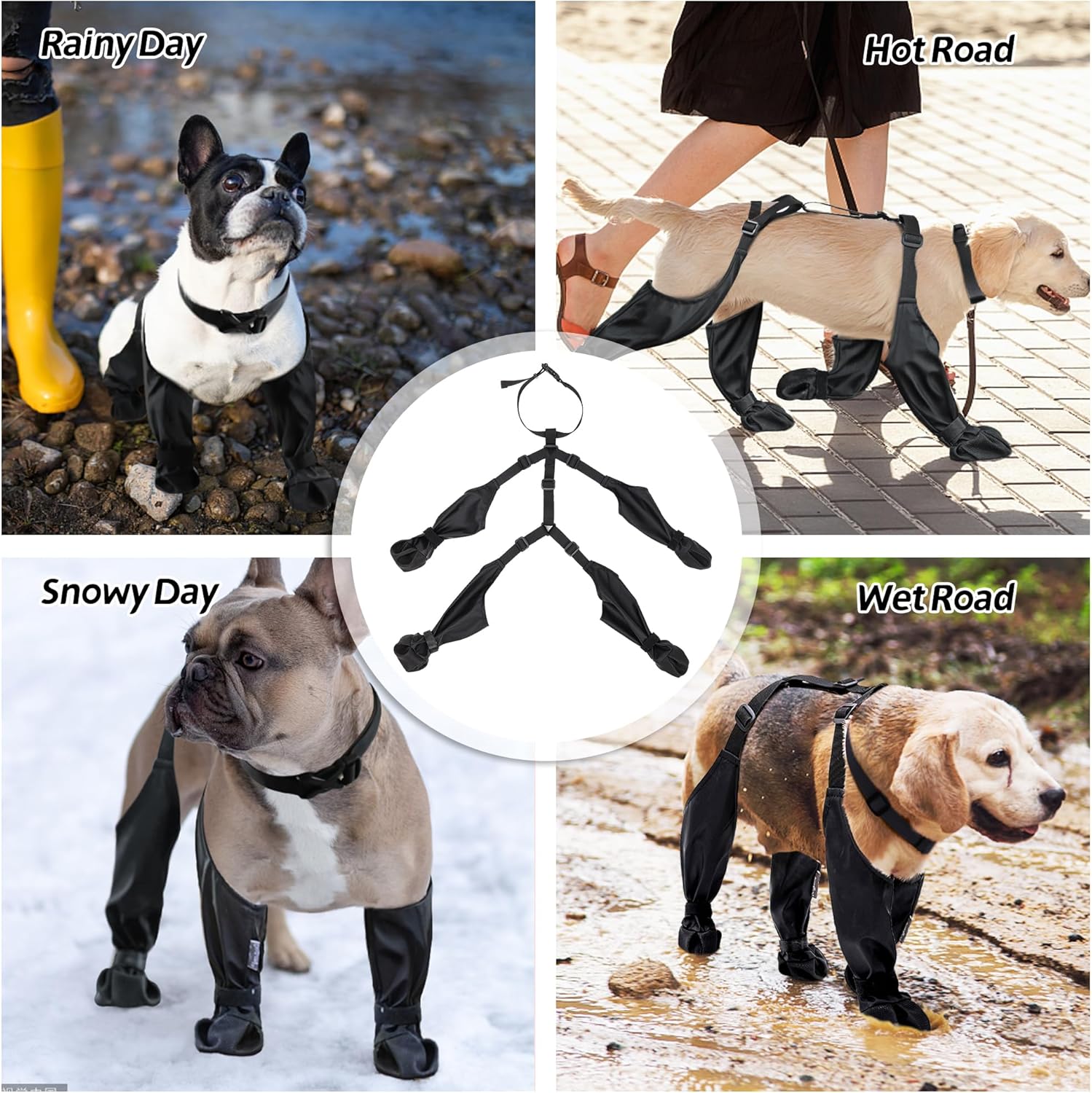 야외 산책 달리기 하이킹용 방수 애완 동물 신발, 강아 - Dog Booties Paw Protector 리뷰 및 가격