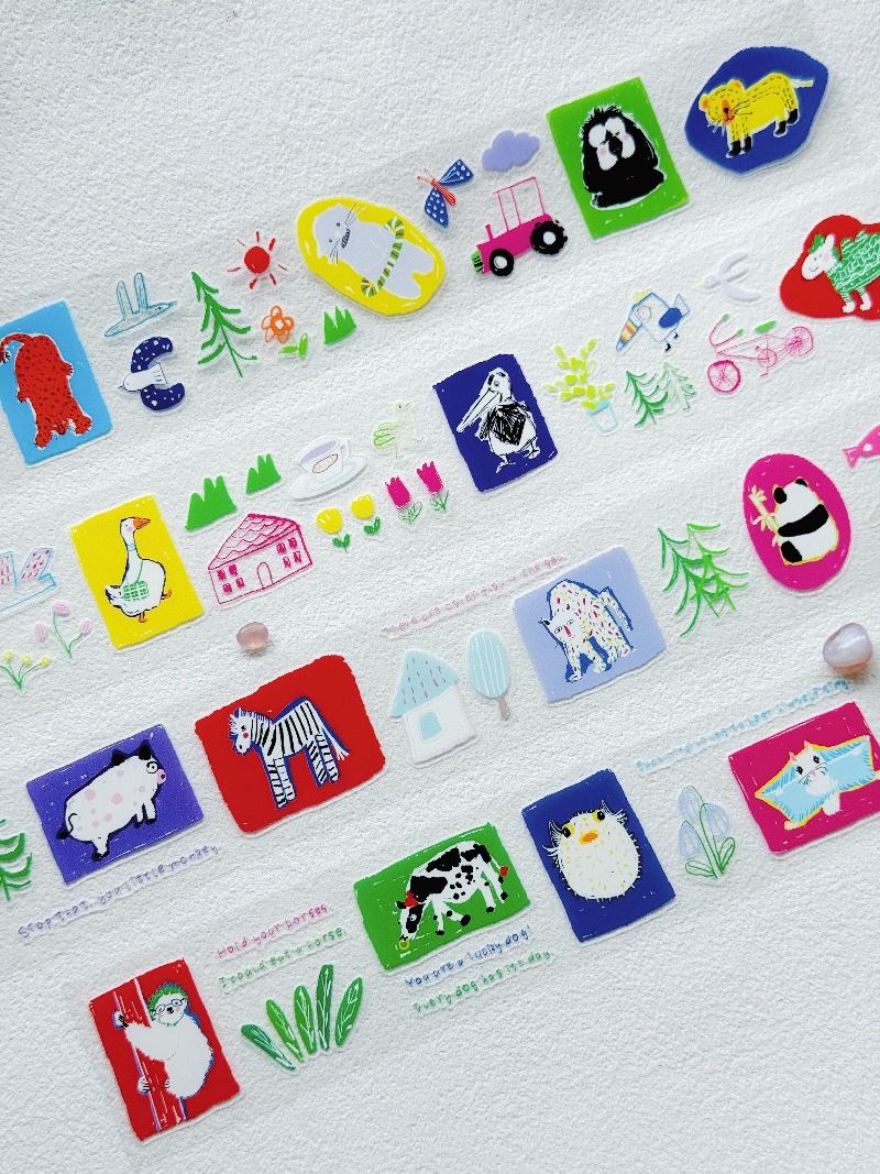 동물원의 많은 동물들 다이컷 PET 와시 테이프 공예  - Pet Supplies Zoo 리뷰 및 가격