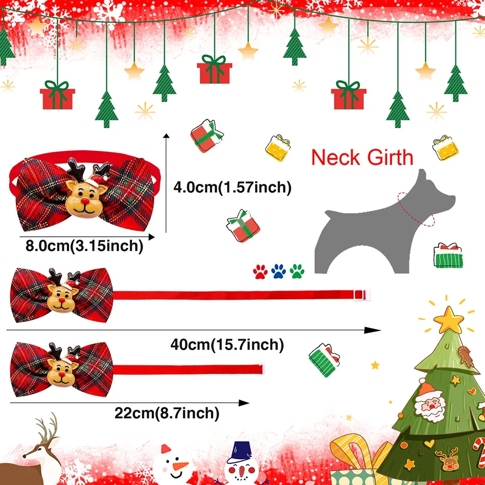 개를 위한 크리스마스 개 나비 넥타이 나비 넥타이 칼라 - Pet Supplies Hours 리뷰 및 가격