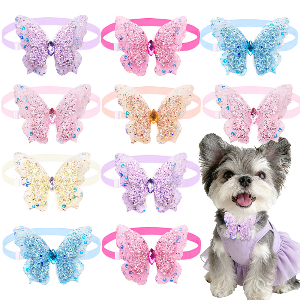 50PCS 개 나비 넥타이 봄 여름 조정 가능한 애완  - Pet Supplies Hours 리뷰 및 가격