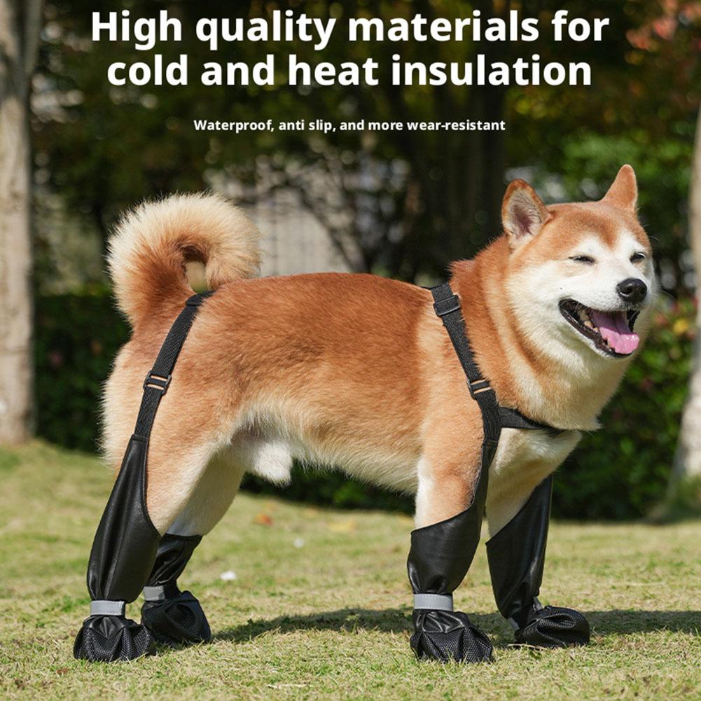 강아지 서스펜더 부츠 방수 애완견 신발 강아지 발 보호 - Dog Booties Paw Protector 리뷰 및 가격