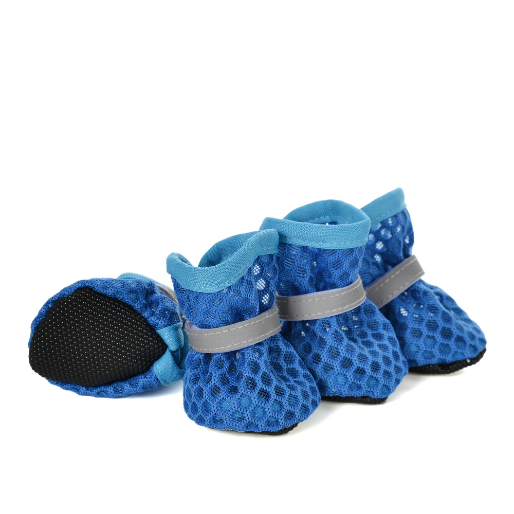 4 개/대 작은 개를위한 여름 통기성 개 신발 고양이  - Dog Booties Paw Protector 리뷰 및 가격