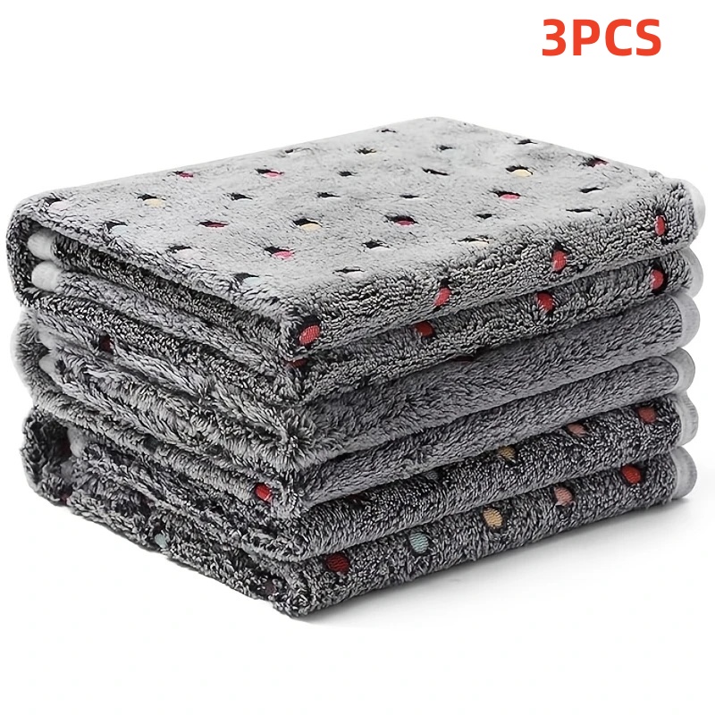 3PCS 부드럽고 폭신한 애완동물 담요 귀여운 도트 무 - Pet Supplies For Dogs 리뷰 및 가격