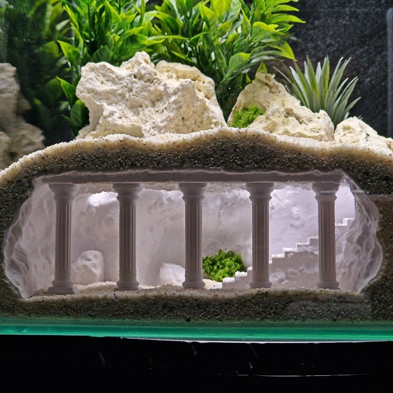 어항 동굴 아쿠아스케이핑,인공 로마 기둥 지하 궁전,물 - Pet Supplies Fish 리뷰 및 가격